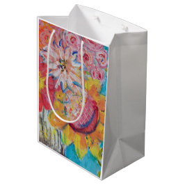 Kleurrijke Zonnen door Lydia's Art Sangria Medium Cadeauzakje