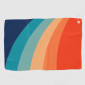 Kleurrijke zonnestralen golfhanddoek (Horizontaal)