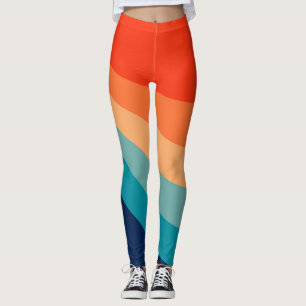 Kleurrijke zonnestralen leggings
