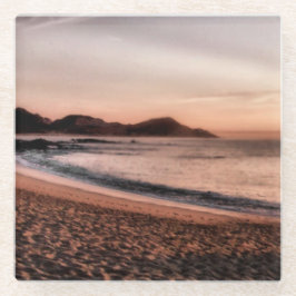 Kleurrijke zonsondergang in Cabo Glazen Onderzetter