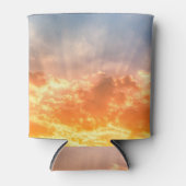 Kleurrijke zonsondergang: vurige hemel schemering. blikjeskoeler (Voorkant)