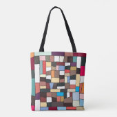 Kleurrijke Zuid-Koreaanse Canvas tas (Achterkant)