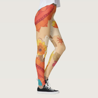 Kleurrijke Zuidwest-geïnspireerde bloemleggings Leggings