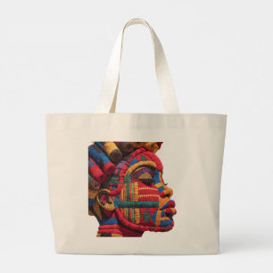 Kleurrijke Zwarte Vrouwen Vieren Katoenen Boodscha Grote Tote Bag