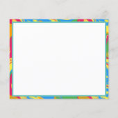 Kleurrijke zwenkverf flyer (Achterkant)