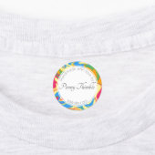 Kleurrijke zwenkverf labels (Aangebracht)