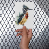 Kleurrijke zwerver in waterkleur briefkaart