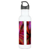 Kleurrijke zwuiten, Abstracte gekleurde Crayon Waterfles (Achterkant)