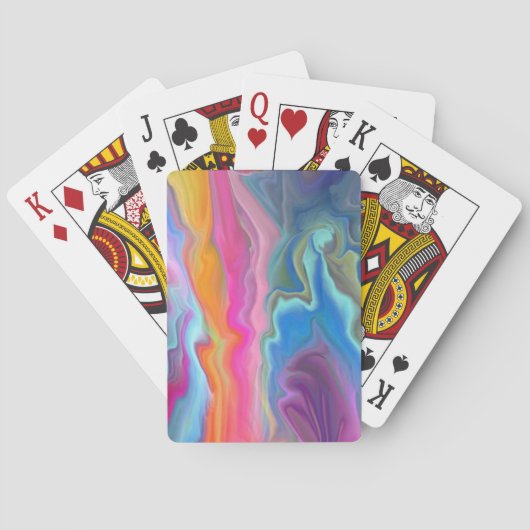 Kleurrimpels Pokerkaarten (Achterkant)