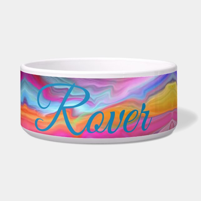 Kleurrimpels Voerbakje (Voorkant)