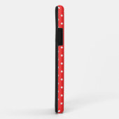 Kleurrood en wit puntpatroon aanpassen Case-Mate iPhone case (Achterkant/rechts)