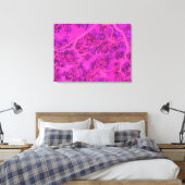 Kleurroze bomen canvas afdruk (Insitu (Slaapkamer))