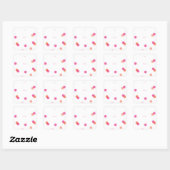 Kleurroze Confetti | Cadeau Vierkante Sticker (Vel)