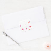 Kleurroze Confetti | Cadeau Vierkante Sticker (Envelop)