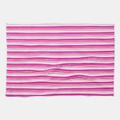 Kleurroze stropen theedoek (Horizontaal)