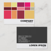 Kleursamenstelling Visitekaartje (Voorkant / Achterkant)