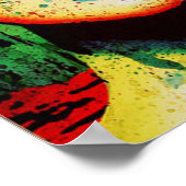 Kleurschilderende zonnebrillen poster (Hoek)