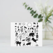 Kleurschilderijen - primeval briefkaart (Staand voorkant)