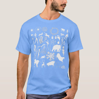 Kleurschilderingen in de oorspronkelijke kunst t-shirt