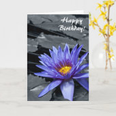 Kleursleutel Happy Birthday Kaart (Gele Bloem)