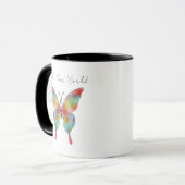 Kleurspat Vlinder Mok (Voorkant links)