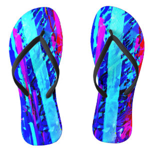 Kleurspattend patroon teenslippers