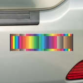 Kleurstaal CMYK Bumpersticker (Op auto)