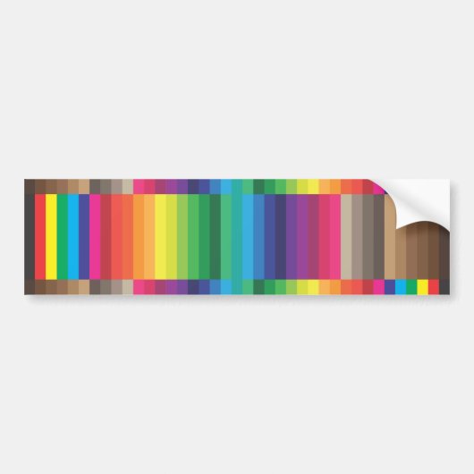 Kleurstaal CMYK Bumpersticker (Voorkant)