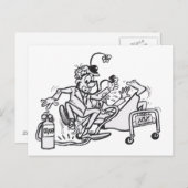 Kleurstof Bord Briefkaart (Voorkant / Achterkant)