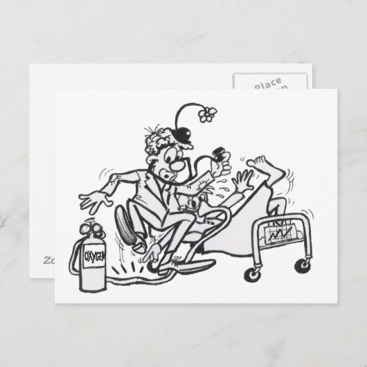 Kleurstof Bord Briefkaart (Voorkant / Achterkant)