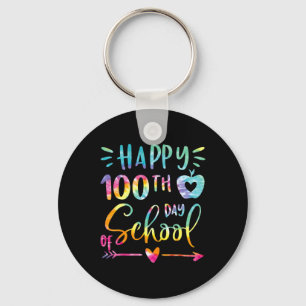 Kleurstof Gelukkige 100ste Dag van Schoolleerkrach Sleutelhanger