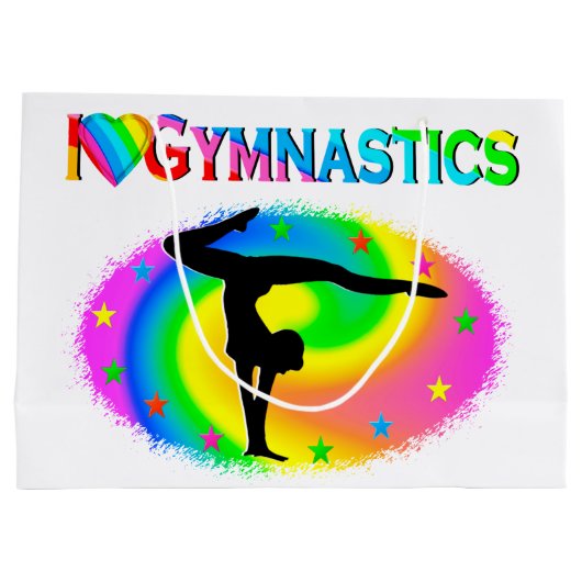 KLEURSTOF IK HOOR VAN GYMNASTISCH ONTWERP LARGE CADEAUZAKJE (Achterkant)