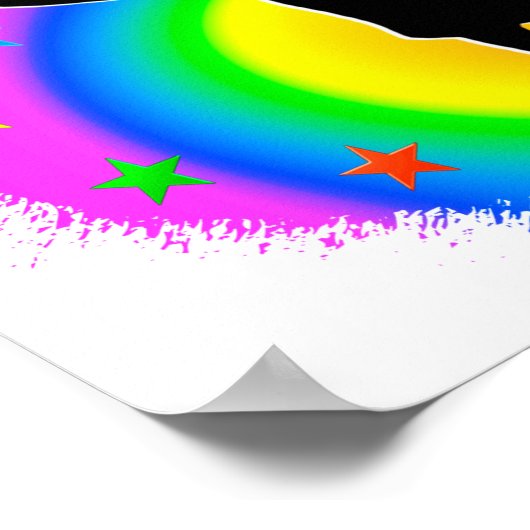  KLEURSTOF IK HOOR VAN GYMNASTISCH ONTWERP POSTER (Hoek)