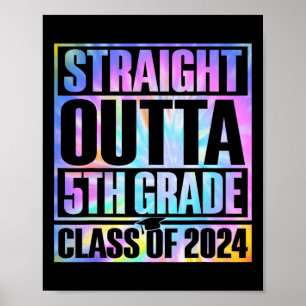 Kleurstof Recht Uit 5e Grade Afstuderen CL van 202 Poster