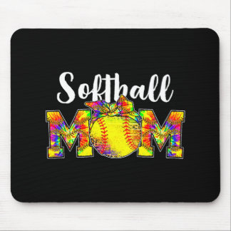 Kleurstof Softbal Moeder T-shirt Softbal Spel Dag Muismat