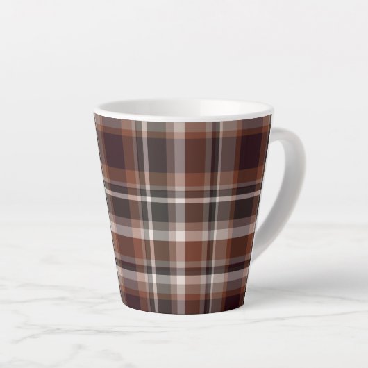 Kleurstof Tartan Latte Mok (Rechterhoek)