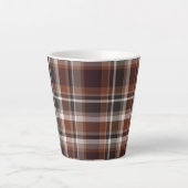 Kleurstof Tartan Latte Mok (Voorkant)