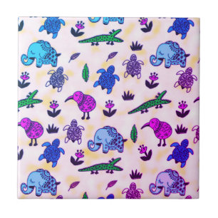 Kleurstofafdrukken Tegeltje