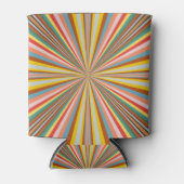 Kleurstofbarsting van de retrorestrepen blikjeskoeler (Voorkant)