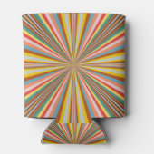 Kleurstofbarsting van de retrorestrepen blikjeskoeler (Achterkant)