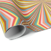 Kleurstofbarsting van de retrorestrepen cadeaupapier (Rol Hoek)
