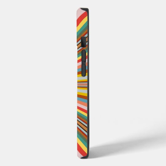 Kleurstofbarsting van de retrorestrepen Case-Mate iPhone case (Achterkant / Links)