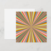 Kleurstofbarsting van de retrorestrepen feestdagenkaart (Voorkant / Achterkant)