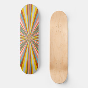 Kleurstofbarsting van de retrorestrepen skateboard