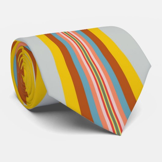 Kleurstofbarsting van de retrorestrepen stropdas (Opgerold)