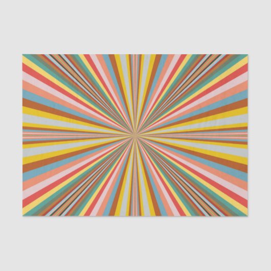 Kleurstofbarsting van de retrorestrepen tissuepapier (Voorkant)