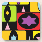 KLEURSTOFFEN DRANKJES ONDERZETTER (Voorkant)