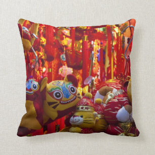 Kleurstoffen in winkels in Hongkong Kussen