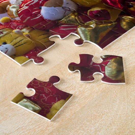 Kleurstoffen in winkels in Hongkong Legpuzzel (Zijkant)