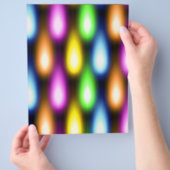 Kleurstoffen lichteffecten flyer (Hand)